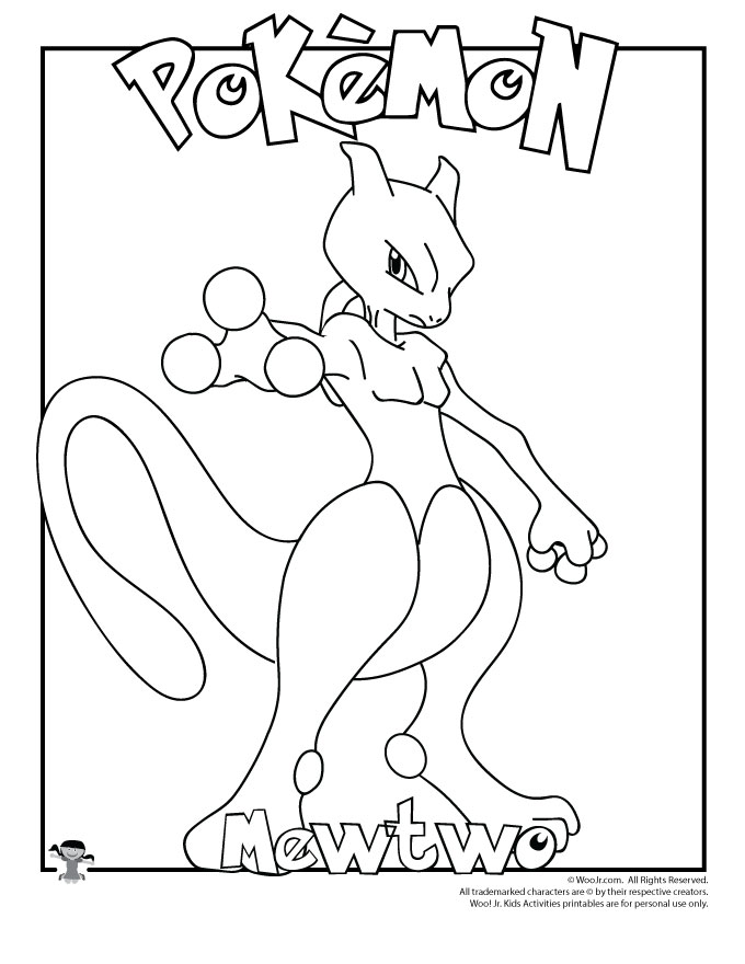 Pokemon Coloring Pages Mewtwo – From the thousands of photographs online in  relation to pokemon…